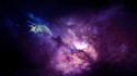 Outer space stars galaxies nebulae wallpaper