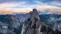 California yosemite national park blue clouds forests wallpaper