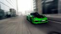 Cars tuning techart porsche 911 carrera green 4s wallpaper