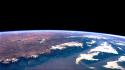 Earth surface from space wallpaper