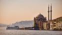Istanbul ortaköy mosque turkey cityscapes wallpaper