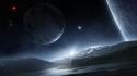 Outer space planets mass effect astronomy wallpaper