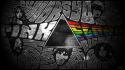 Pink floyd graffiti typography selective coloring faces wallpaper