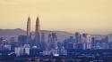 Skyscrapers malaysia asia petronas towers kuala lumpur wallpaper