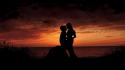 Sunset love romantic wallpaper