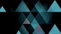 Blue dark triangles wallpaper