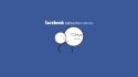 Blue minimalistic facebook internet quotes funny characters simple wallpaper