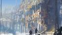 Fantasy drawings cities wallpaper