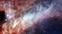 Outer space stars nebulae omega nebula wallpaper
