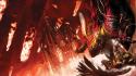 Wings red fight aion wallpaper