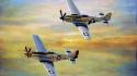 Aircraft twins p-51 p51 mustang wallpaper