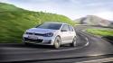 Cars gti volkswagen golf 2014 front angle view wallpaper