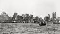City monochrome historic east river old photography wallpaper