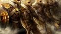 Fantasy art armor warriors wallpaper