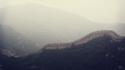 Fog mist chinese great wall of china wallpaper