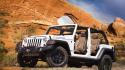 Mountains white cars jeep suv wallpaper