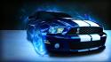 Mustang shelby blue fire wallpaper