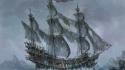 Ships flying dutchman artwork sail ship sailing wallpaper