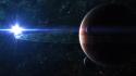 Sun outer space planets wallpaper