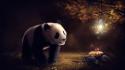 Animals lamps panda bears artwork bulbs bulb wallpaper