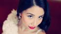 Asians wedding faces bridal inspiration red lips wallpaper
