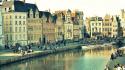 Belgium ghent cities cityscapes wallpaper