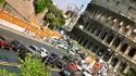 Cars rome italy colosseum wallpaper