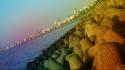 Mumbai cityscapes landscapes sea stones wallpaper