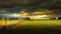 Nature grass fields skies ego early morning wallpaper