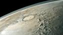 Outer space mars crater wallpaper