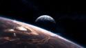 Outer space planets storm wallpaper