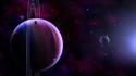 Outer space stars planets artwork wallpaper