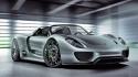 Porsche 918 spyder cars silver super wallpaper