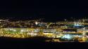 Cityscapes night lights portugal torres wallpaper