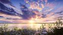 Clouds landscapes scenic sky water wallpaper
