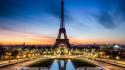 Eiffel tower paris buildings cityscapes wallpaper