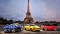 Eiffel tower paris cars wallpaper