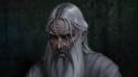 Of rings beard wizards saruman white hair wallpaper