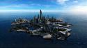 Stargate atlantis tv shows buildings futuristic city wallpaper
