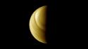 Venus crescent outer space planets wallpaper