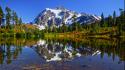 Washington state crystalline lakes landscapes mountains wallpaper