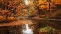Water landscapes nature autumn forests rivers season wallpaper