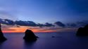 Water sunset landscapes waterscapes wallpaper