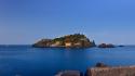 Rocks islands italy mediterranean blue skies sea wallpaper
