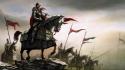 Video games knights horses artwork wallpaper