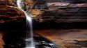 White rocks australia waterfalls national park lagoon wallpaper
