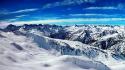 Ice Mountains Blue Sky wallpaper
