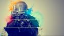Multicolor swat weapons deviantart digital art helmets wallpaper