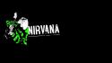 Nirvana kurt cobain artwork music bands black background wallpaper