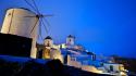 Architecture buildings greece evening mediterranean wallpaper
